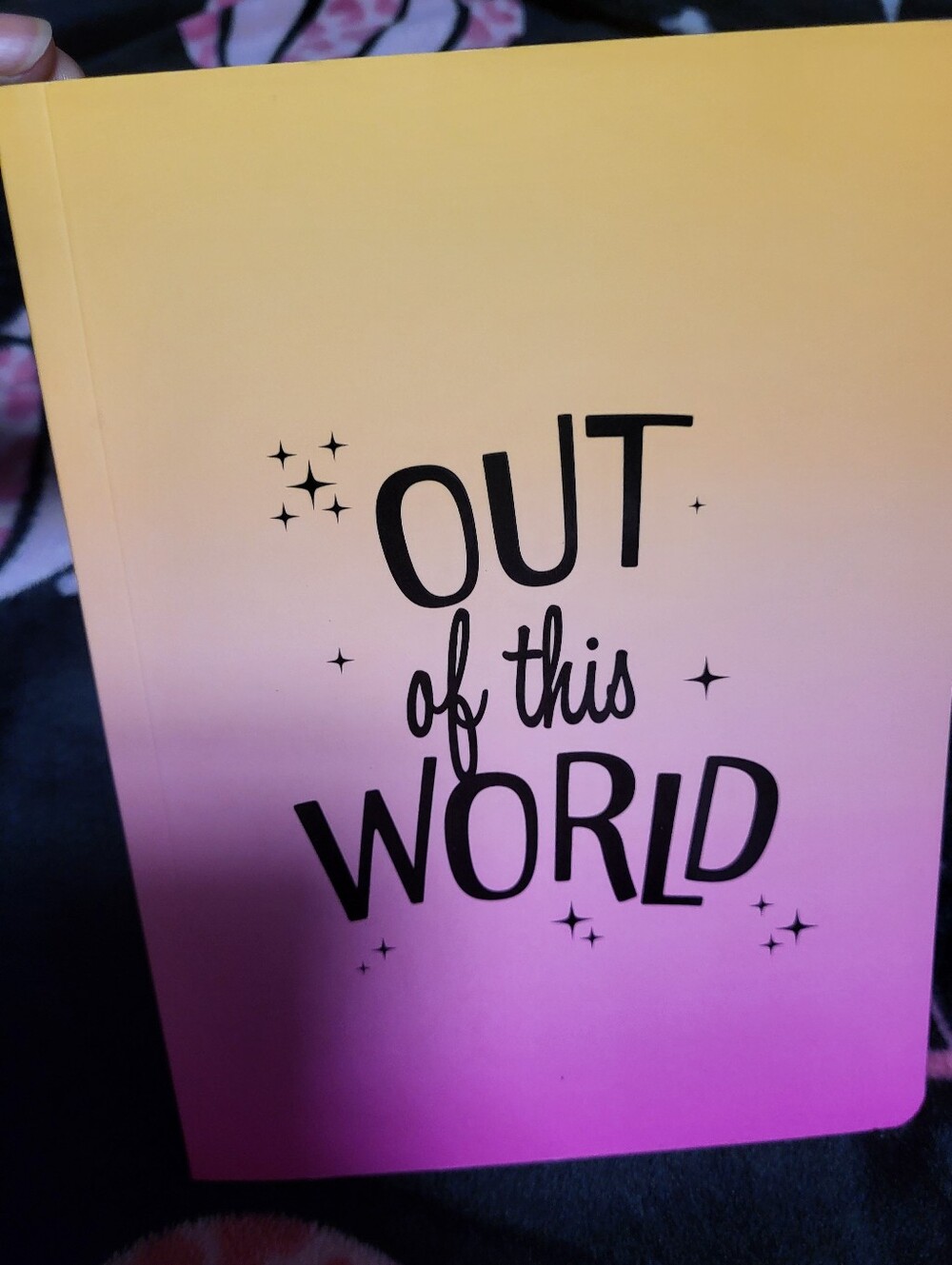 Gradient "Out of This World" Notebook - Yellow to Pink